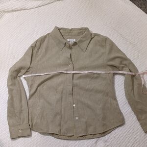 Christopher & Banks Khaki Collared Shirt
